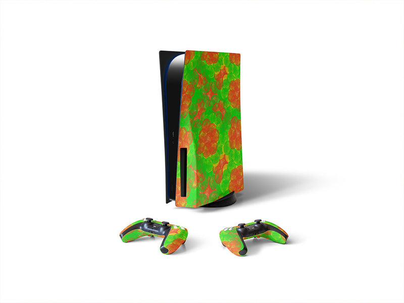 fungal dots tie dye Sony PS5 DIY Skin