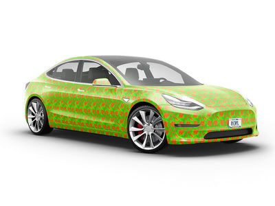 Fungal Dots Tie Dye Vehicle Vinyl Wrap