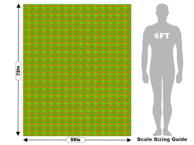 Fungal Dots Tie Dye Vehicle Wrap Scale~Rwraps Series 914 Fungal Dots Tie Dye Measurements~1