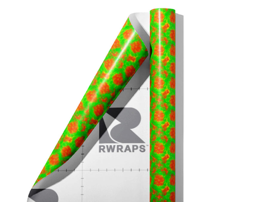 Fungal Dots Tie Dye Wrap Film Sheets~Rwraps Series 914 Fungal Dots Tie Dye Scrolled Sheet~3