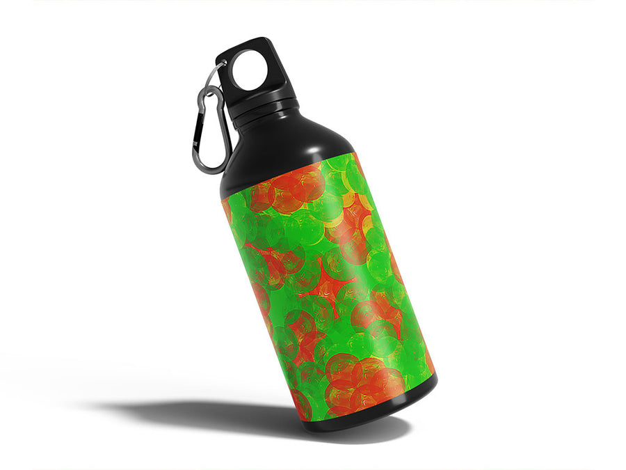 fungal dots tie dye Water Bottle DIY Stickers