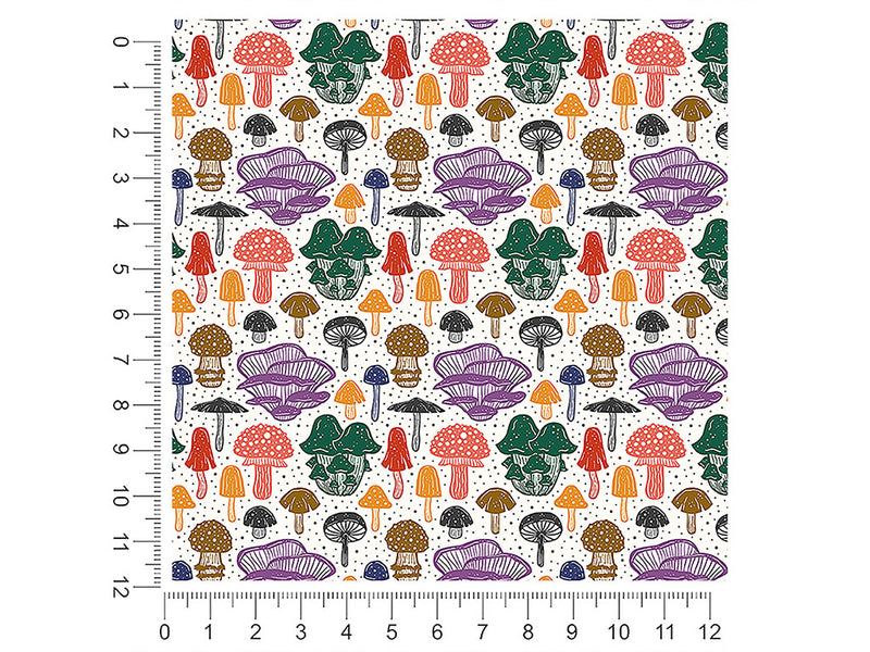 fungal feast mushroom 1ft x 1ft Craft Sheets