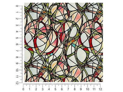 fungal growth stained glass 1ft x 1ft Craft Sheets
