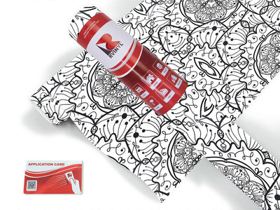 fungal swirls mandala Craft Vinyl Roll