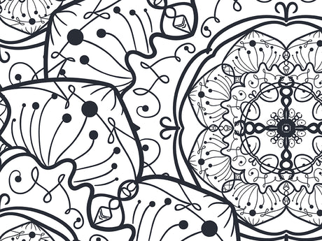 Fungal Swirls Mandala Vinyl Wrap Pattern~Rwraps Series 914 Digitally Printed Vinyl Wrap~0