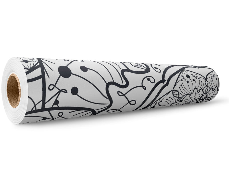 Fungal Swirls Mandala Wrap Film Wholesale Roll~Rwraps Series 914 Digitally Printed Vinyl Roll~5