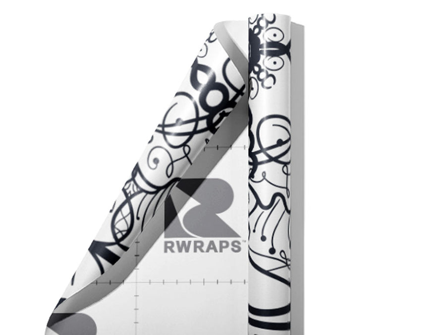 Fungal Swirls Mandala Wrap Film Sheets~Rwraps Series 914 Fungal Swirls Mandala Scrolled Sheet~3