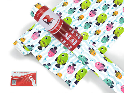 funny fins salt water Craft Vinyl Roll