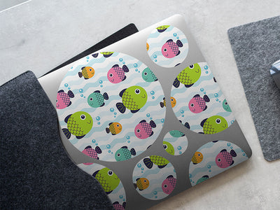funny fins salt water DIY Laptop Stickers