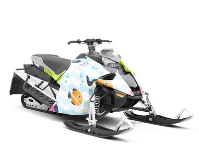 Funny Fins Marine Life Custom Wrapped Snowmobile