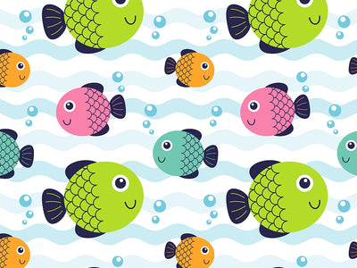 Funny Fins Marine Life Vinyl Wrap Pattern~Rwraps Series 914 Digitally Printed Vinyl Wrap~0