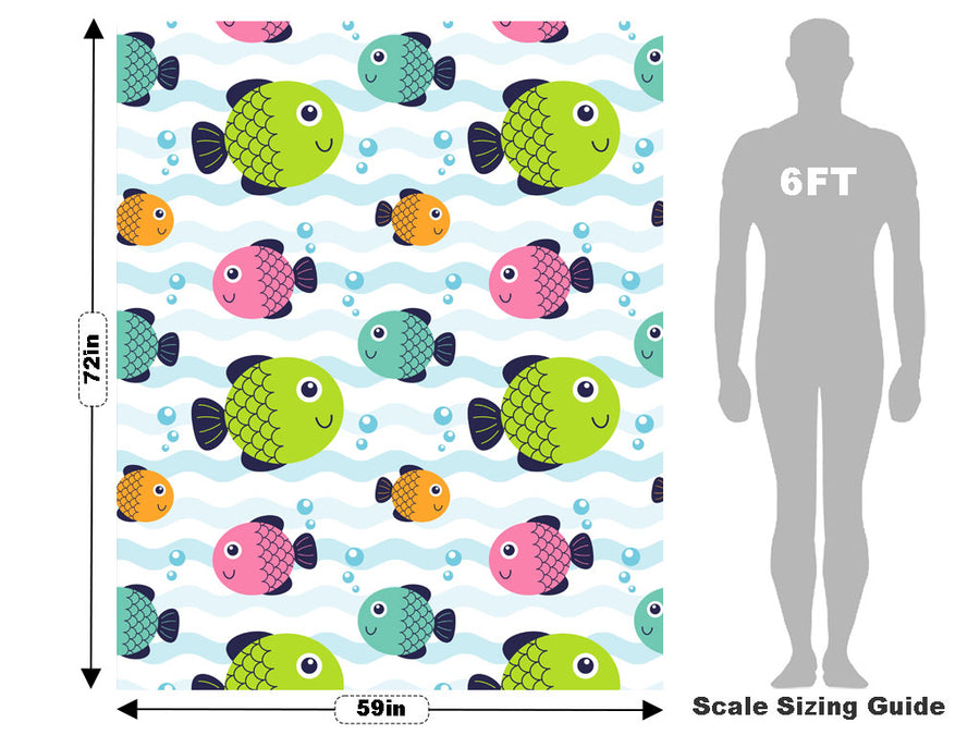 Funny Fins Marine Life Vehicle Wrap Scale~Rwraps Series 914 Funny Fins Marine Life Measurements~1