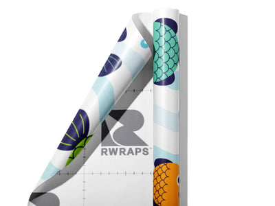 Funny Fins Marine Life Wrap Film Sheets~Rwraps Series 914 Funny Fins Marine Life Scrolled Sheet~3