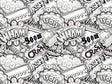 Funny Papers Sticker Bomb Vinyl Wrap Pattern~Rwraps Series 914 Digitally Printed Vinyl Wrap~0