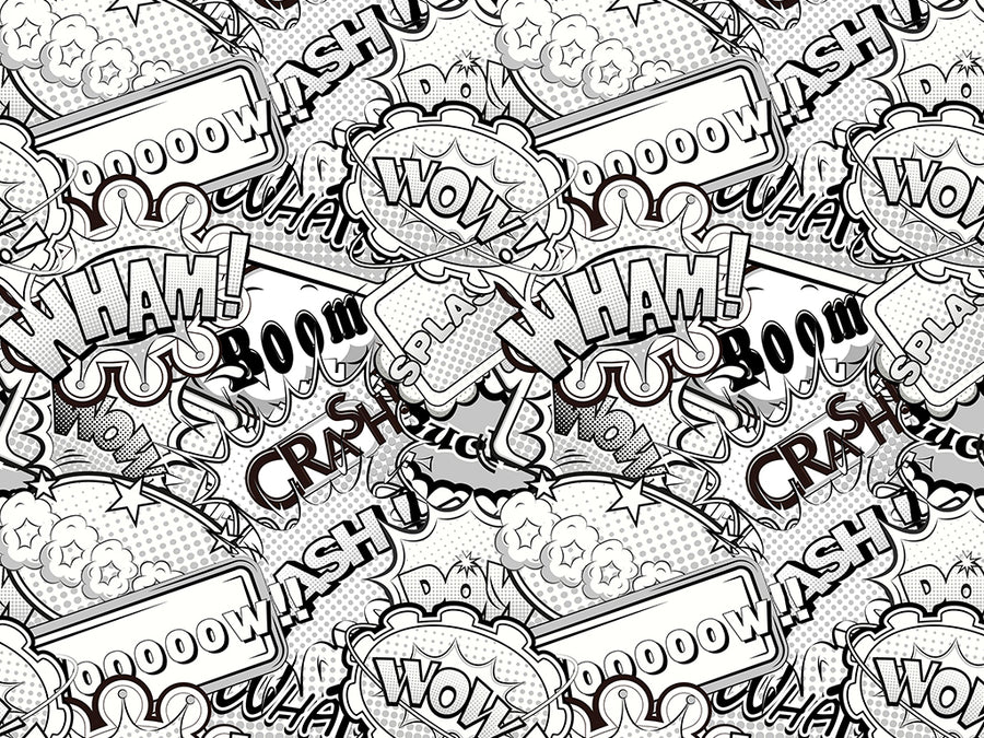 Funny Papers Sticker Bomb Vinyl Wrap Pattern~Rwraps Series 914 Digitally Printed Vinyl Wrap~0