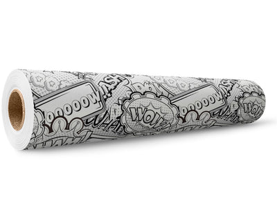 Funny Papers Sticker Bomb Wrap Film Wholesale Roll~Rwraps Series 914 Digitally Printed Vinyl Roll~5