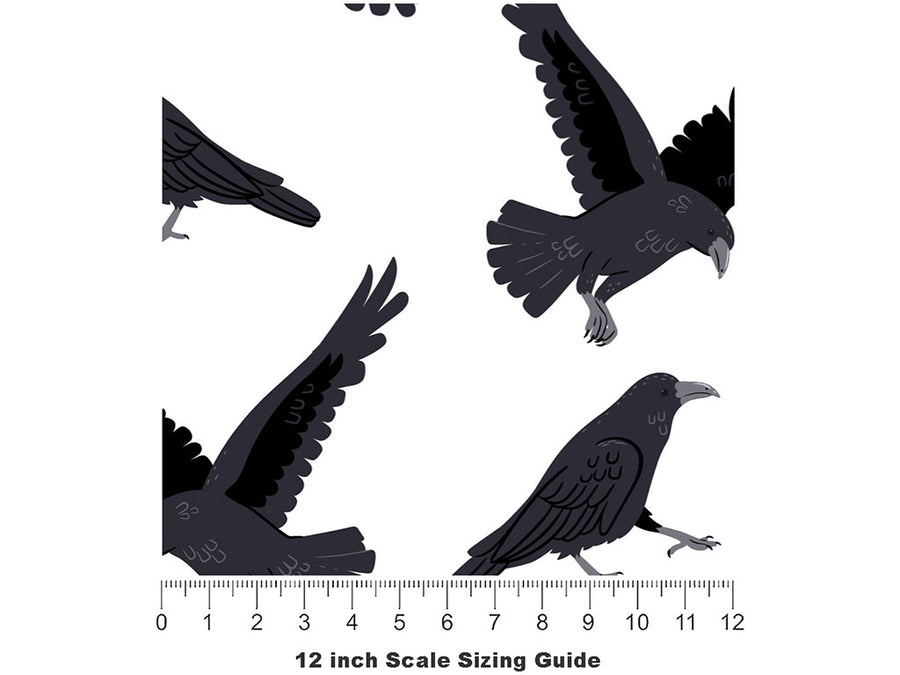 Furious Flight Birds Vinyl Film Pattern Size 12 inch Scale~Rwraps Furious Flight Birds Sizing Chart~2