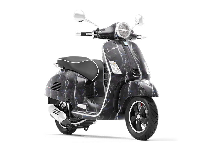 Furious Zeus Sky Vespa Scooter Wrap Film