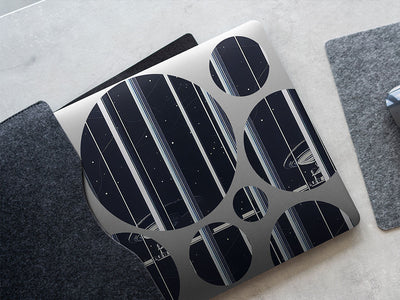 futuristic prison science fiction DIY Laptop Stickers