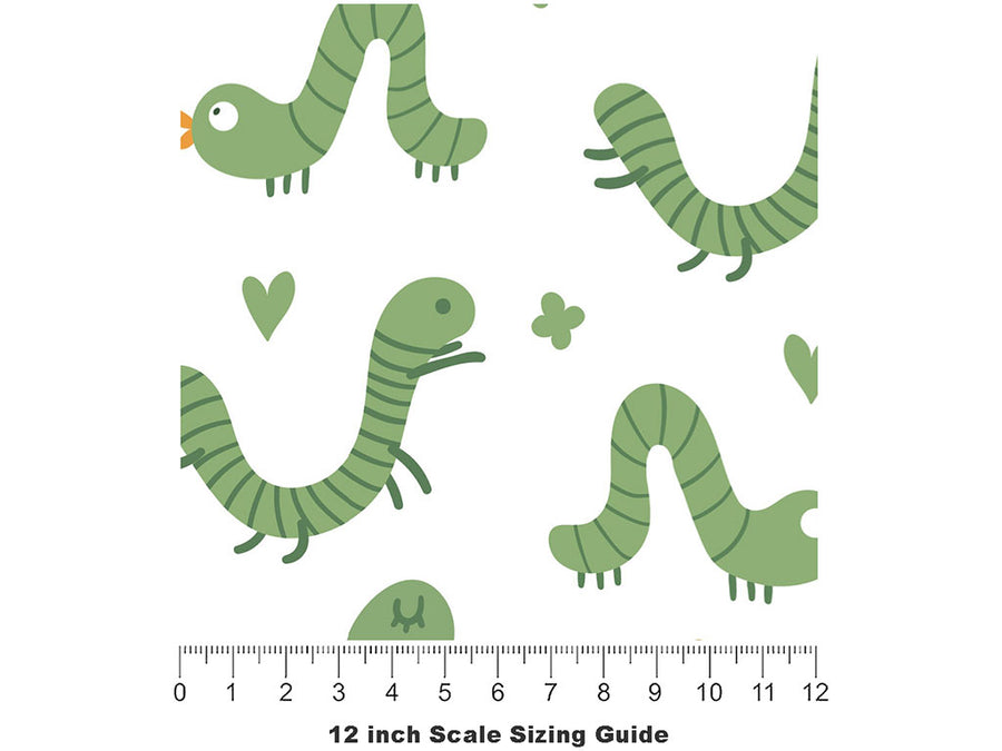 Fuzzy Feeling Bug Vinyl Film Pattern Size 12 inch Scale~Rwraps Fuzzy Feeling Bug Sizing Chart~2