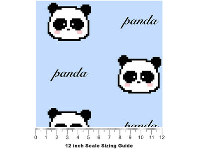 Fuzzy Pixels Animal Vinyl Film Pattern Size 12 inch Scale~Rwraps Fuzzy Pixels Animal Sizing Chart~2