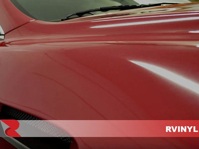 3M 2080 Series Gloss Red Metallic Vinyl Wrap Close Up