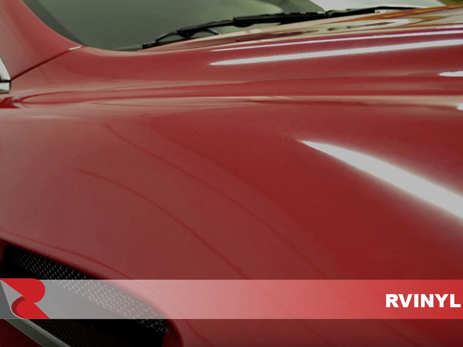 3M 2080 Series Gloss Red Metallic Vinyl Wrap Close Up