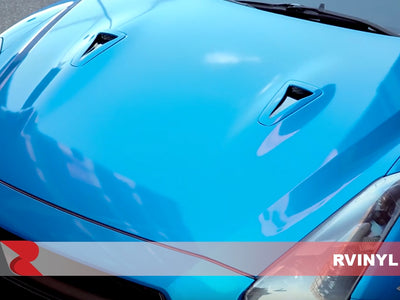 3M™ 2080 Series - Gloss Blue Fire Hood Wrap