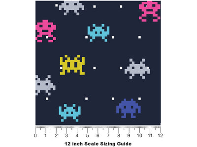 Galactic Expedition Gaming Vinyl Film Pattern Size 12 inch Scale~Rwraps Galactic Expedition Gaming Sizing Chart~2