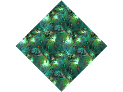 Galactic Green Science Fiction Vinyl Wrap Pattern