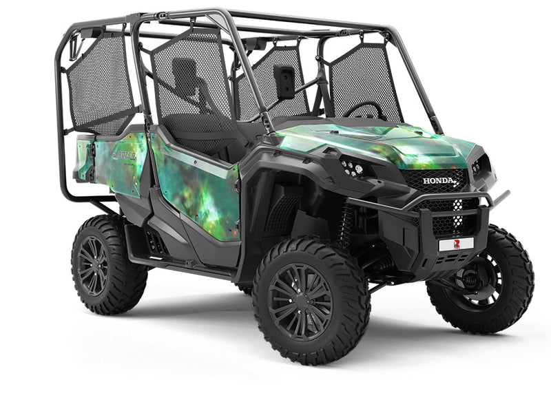 Galactic Green Science Fiction Utility Vehicle Vinyl Wrap