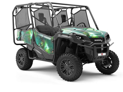 Galactic Green Science Fiction Utility Vehicle Vinyl Wrap