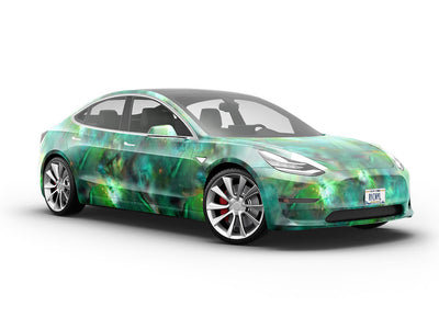 Galactic Green Science Fiction Vehicle Vinyl Wrap