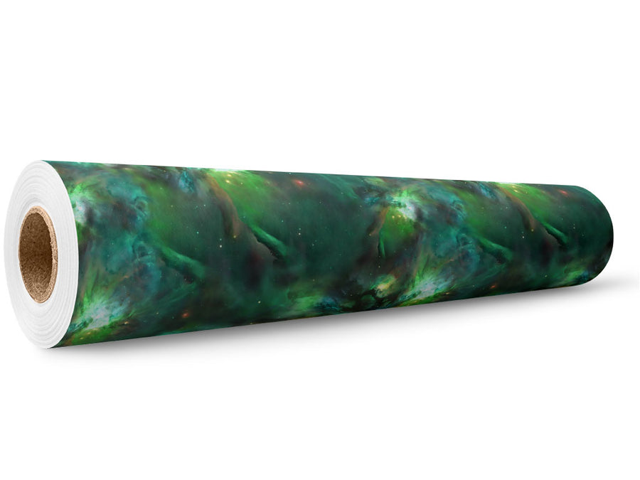Galactic Green Science Fiction Wrap Film Wholesale Roll~Rwraps Series 914 Digitally Printed Vinyl Roll~5