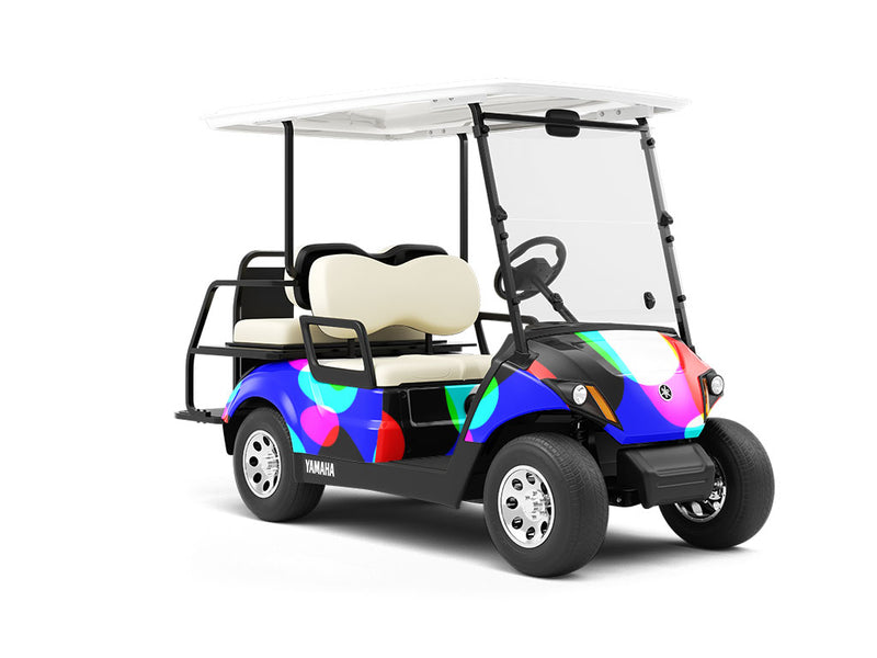 Galactic Terror Retro Wrapped Golf Cart