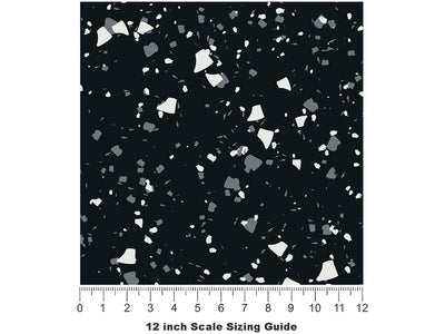 Galassia  Terrazzo Vinyl Film Pattern Size 12 inch Scale~Rwraps Galassia  Terrazzo Sizing Chart~2