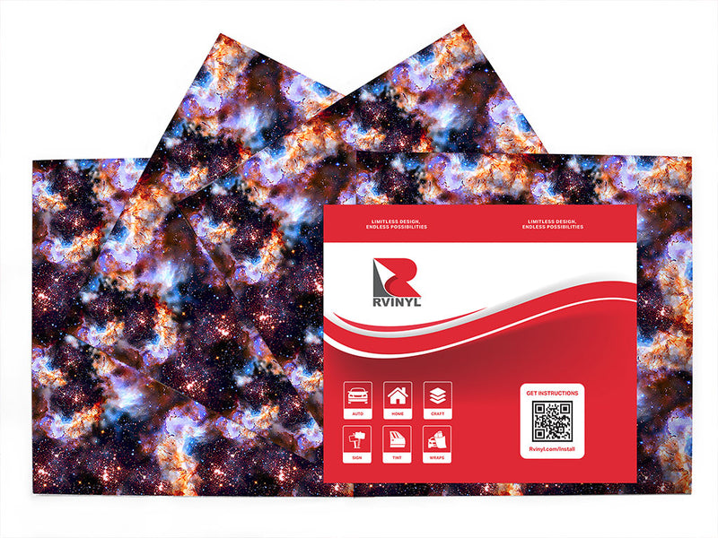 galaxy dust science fiction Craft Vinyl Sheet Pack