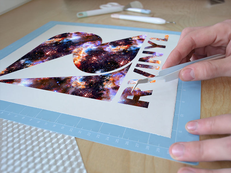 galaxy dust science fiction Easy Weed Craft Vinyl