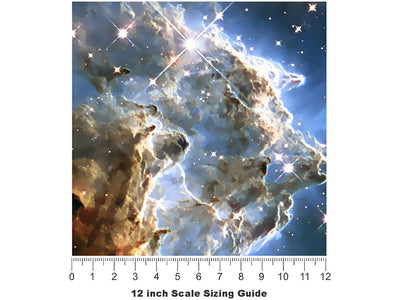 Galaxy Sky Science Fiction Vinyl Film Pattern Size 12 inch Scale~Rwraps Galaxy Sky Science Fiction Sizing Chart~2