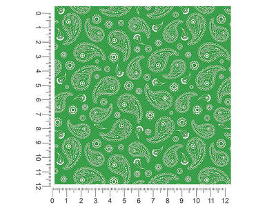 gallant green paisley 1ft x 1ft Craft Sheets