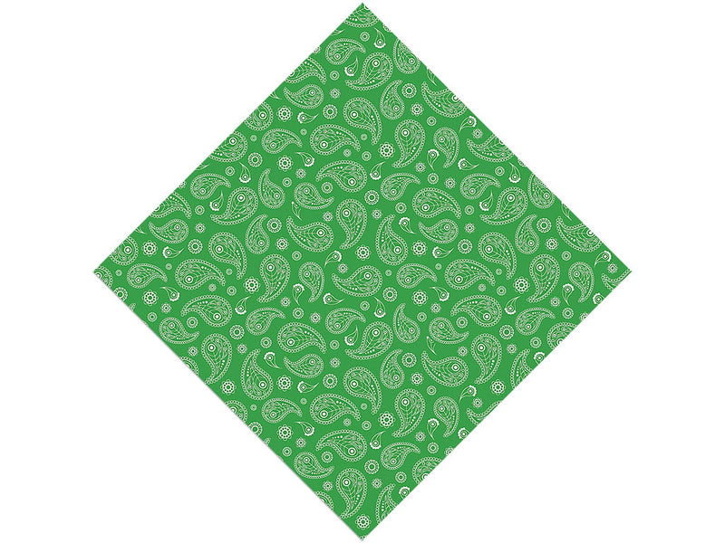 Gallant Green Paisley Vinyl Wrap Pattern