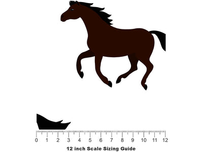 Gallop Ahead Animal Vinyl Film Pattern Size 12 inch Scale~Rwraps Gallop Ahead Animal Sizing Chart~2