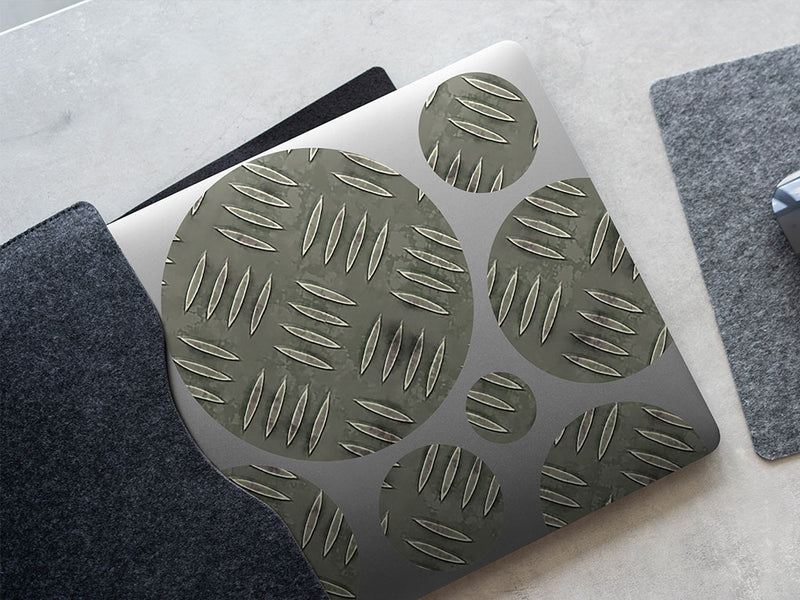 galvanized green diamond plate DIY Laptop Stickers