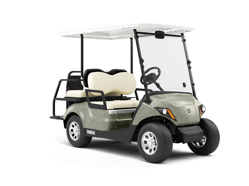 Galvanized Green Diamond Plate Wrapped Golf Cart
