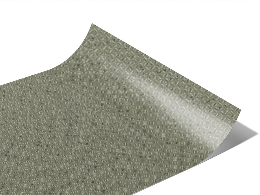 Galvanized Green Diamond Plate Series Custom Printed Wrap Film~Rwraps Series 914 Diamond Plate Digitally Printed Vinyl Wrap~0