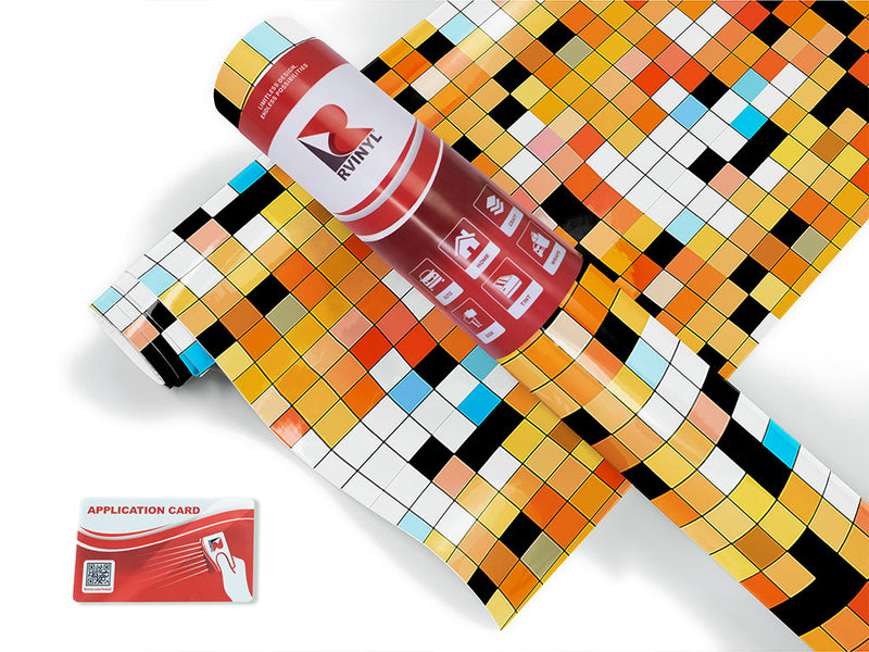 gamboge structures mosaic Craft Vinyl Roll