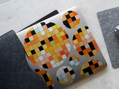 gamboge structures mosaic DIY Laptop Stickers