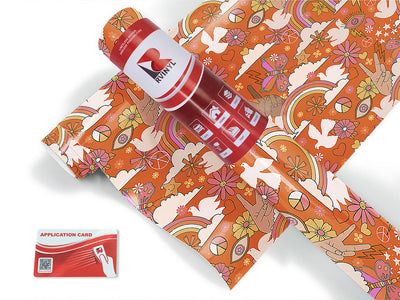garden birds retro Craft Vinyl Roll