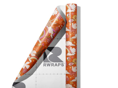 Garden Birds Retro Wrap Film Sheets~Rwraps Series 914 Garden Birds Retro Scrolled Sheet~3