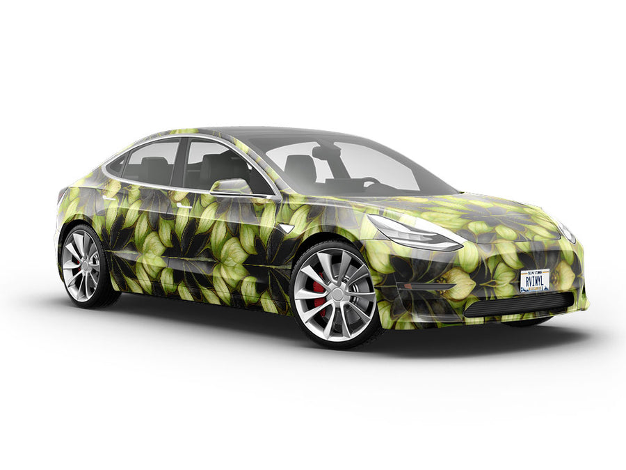 Garden Illusion Floral Vehicle Vinyl Wrap